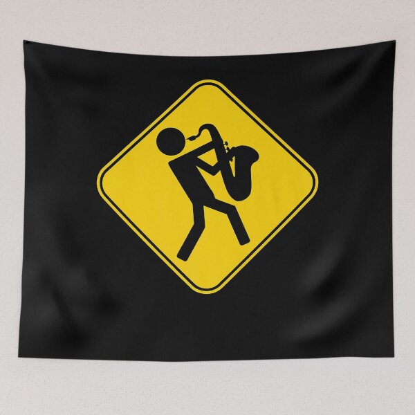 Item preview, Warning Saxophonist Musical designed and sold by GregoryPerks.
