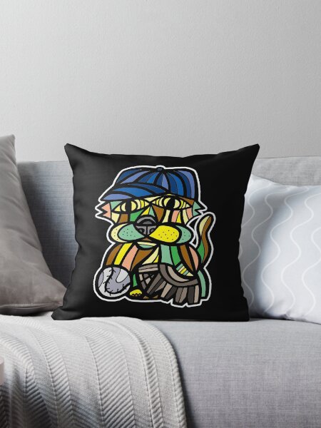 "Baseball Kat" Throw Pillow