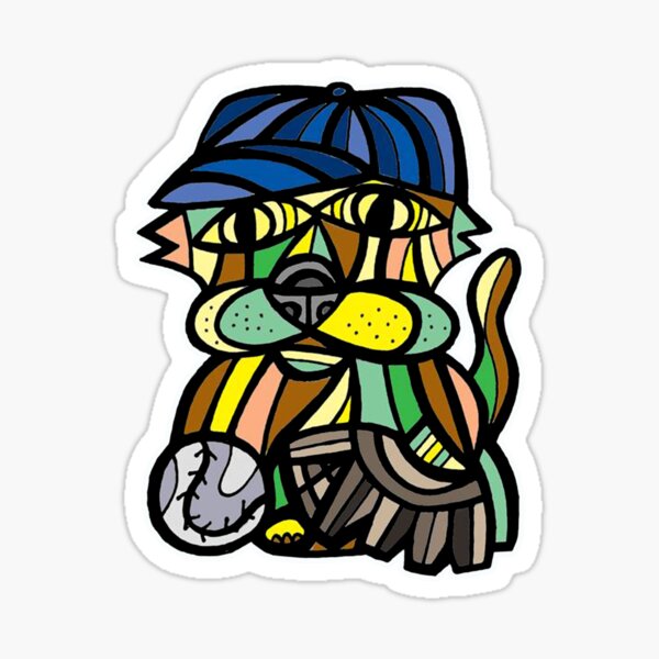 "Baseball Kat" Sticker