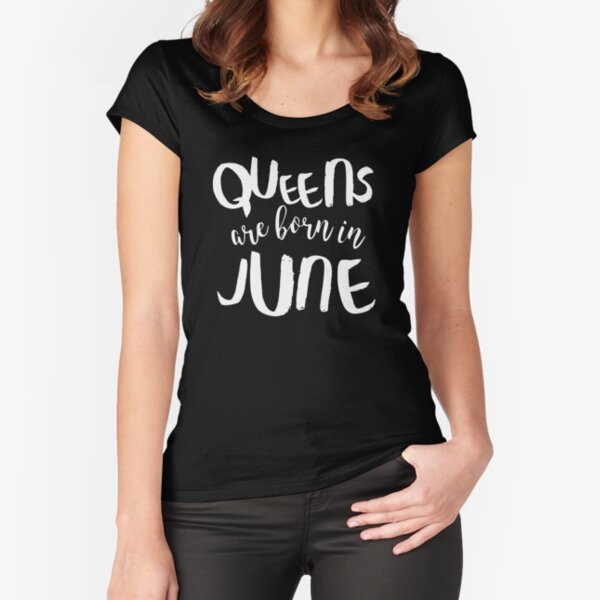 Cumpleaños chica de junio camiseta ajustada señoras de cuarentena-amigos Divertido bloquear