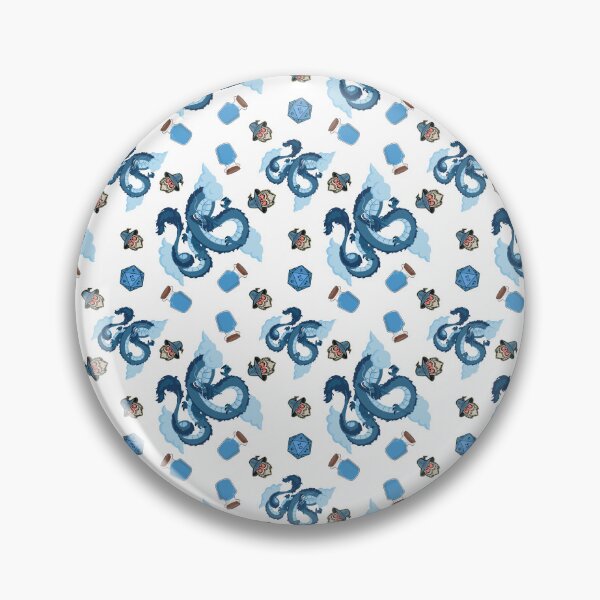 Item preview, Fantasy Blue Mana Potion, Wizard & Dragon Pattern designed and sold by CWolff.