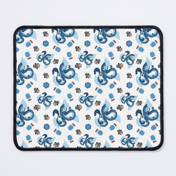 Item preview, Fantasy Blue Mana Potion, Wizard & Dragon Pattern designed and sold by CWolff.