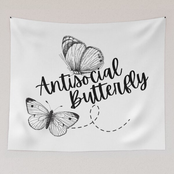Item preview, Antisocial Butterfly | Funny Introvert Gift | Fun Antisocial  designed and sold by DevlynnDesigns.