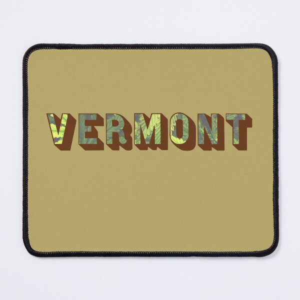 Item preview, Vermont Weed Leaves Shadow Text - Marijuana/Pot/420/Cannabis for Stoners and Smokers designed and sold by SteamParliament.