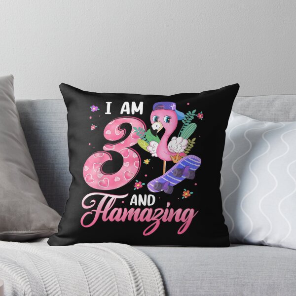 Item preview, Flamingo I Am 3 And Flamazing 3rd Birthday Flamingo Girls  designed and sold by doriaali.