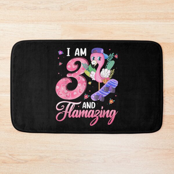 Item preview, Flamingo I Am 3 And Flamazing 3rd Birthday Flamingo Girls  designed and sold by doriaali.