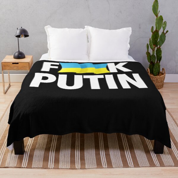 Item preview, F Putin (censored with waving Ukrainian Flag) designed and sold by TristanPierre.