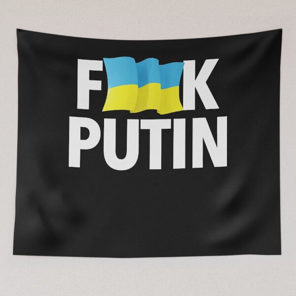 Item preview, F Putin (censored with waving Ukrainian Flag) designed and sold by TristanPierre.