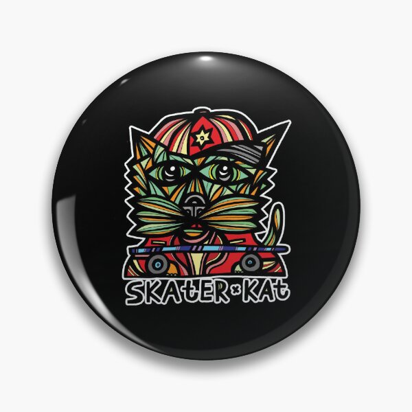 "Skater Kat" Pin