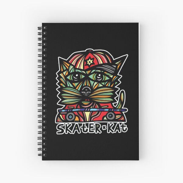 "Skater Kat" Spiral Notebook