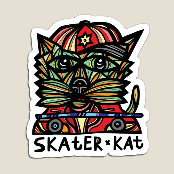 "Skater Kat" Magnet