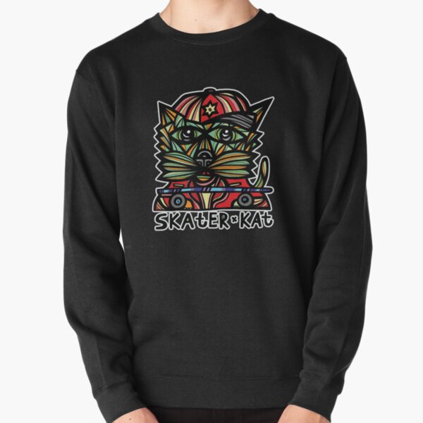 "Skater Kat" Pullover Sweatshirt