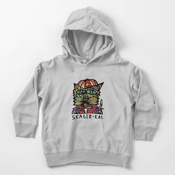 "Skater Kat" Toddler Pullover Hoodie