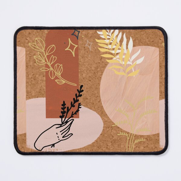 Item preview, Corkboard with Minimalist Boho Plant Design designed and sold by AshTreeCrtvCo.