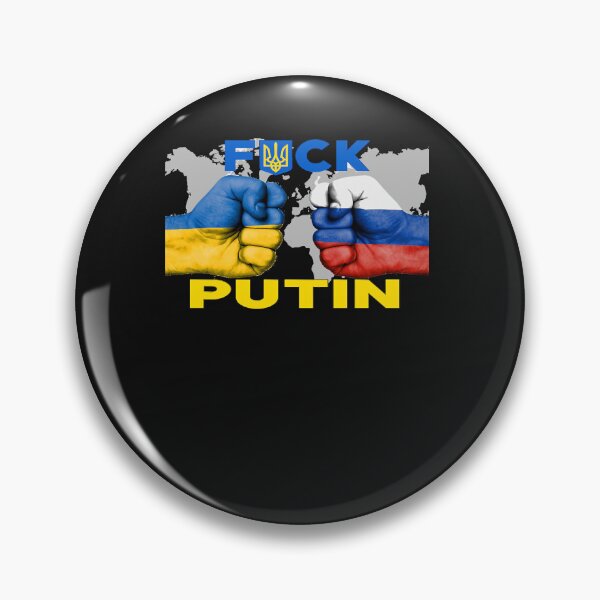 Aperçu de l'œuvre Fuck Putin Ukrainian flag funny anti Putin créée et vendue par TristanPierre.