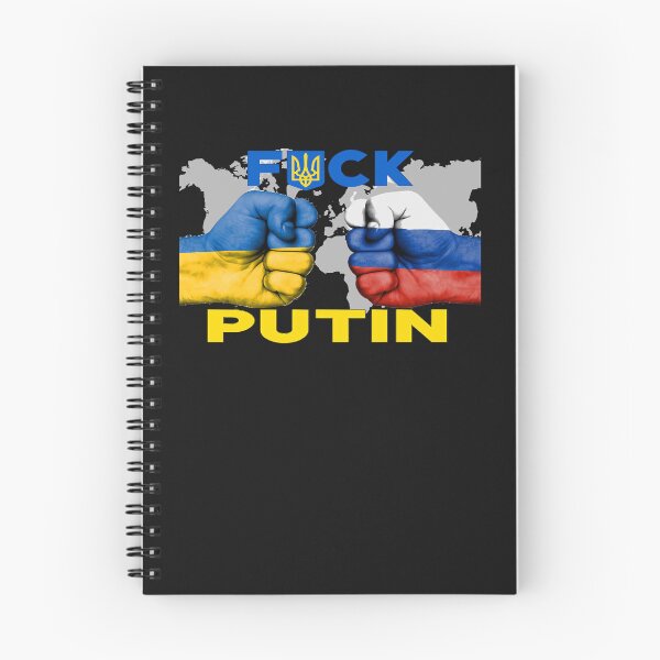 Aperçu de l'œuvre Fuck Putin Ukrainian flag funny anti Putin créée et vendue par TristanPierre.