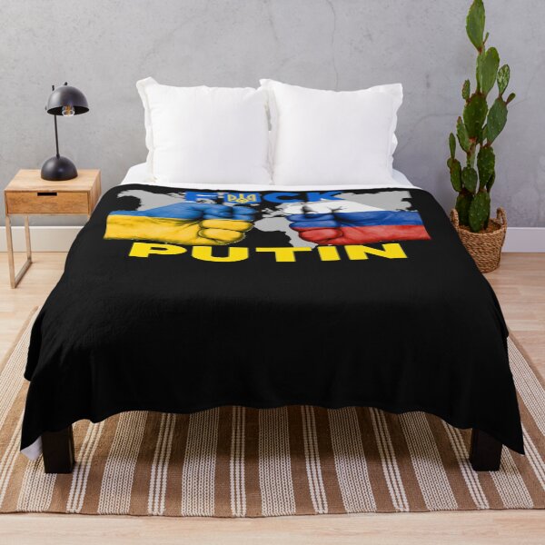 Item preview, Fuck Putin Ukrainian flag funny anti Putin designed and sold by TristanPierre.