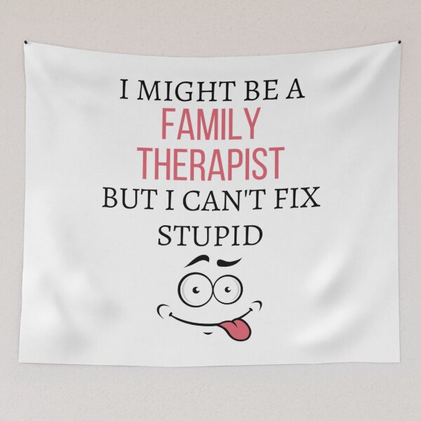 Item preview, I Might be a Family therapist But I can&x27;t Fix Stupid Classic  designed and sold by scottsurswab.