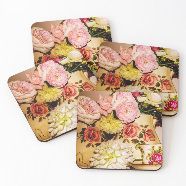 Item preview, Roses and Dahlias designed and sold by wallarooimages.