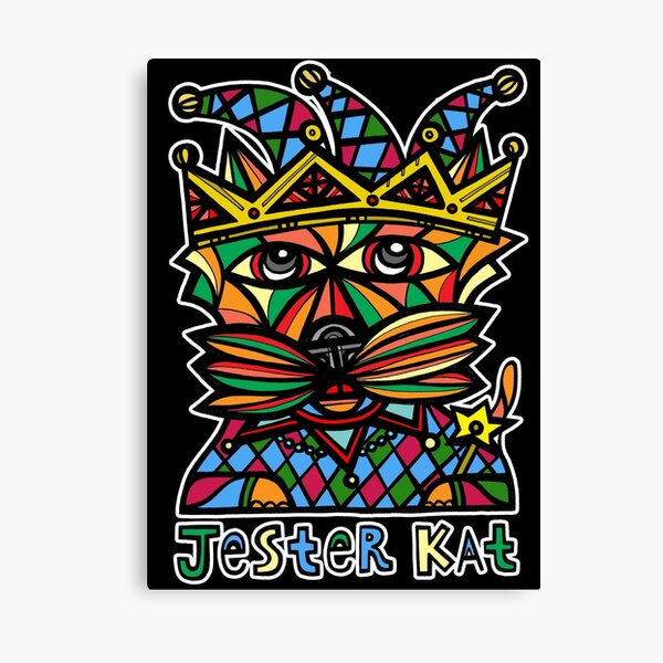 "Jester Kat" Canvas Print