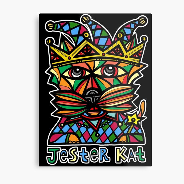 "Jester Kat" Metal Print