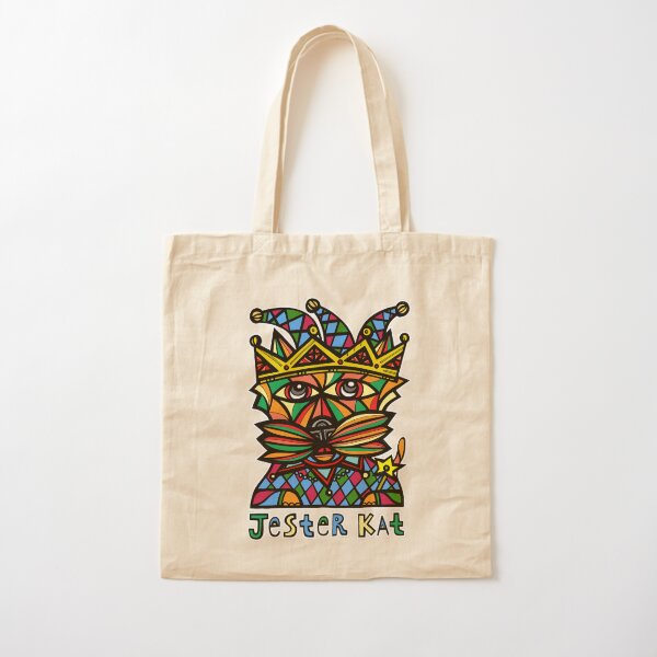 "Jester Kat" Cotton Tote Bag