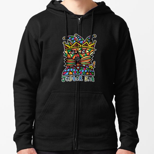 "Jester Kat" Zipped Hoodie