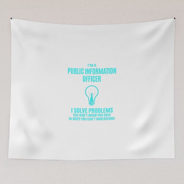 Item preview, Public Information Officer - I Solve Problems Job Gift designed and sold by melissaval2.