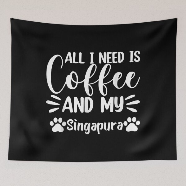 Item preview, All I Need Is Coffee And My Singapura Cat Lover  designed and sold by doriaali.