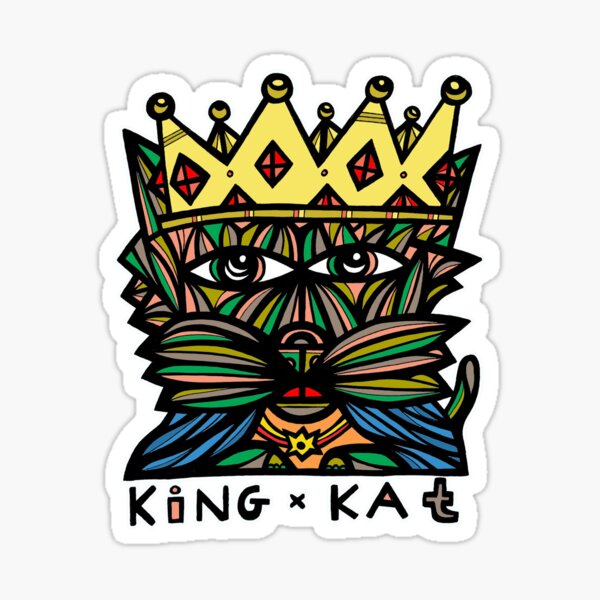 "King Kat" Sticker