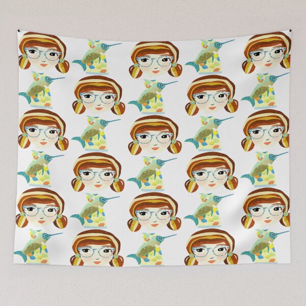 Item preview, Girl with Swordfish / Polly & Prank designed and sold by ruby + acorn.