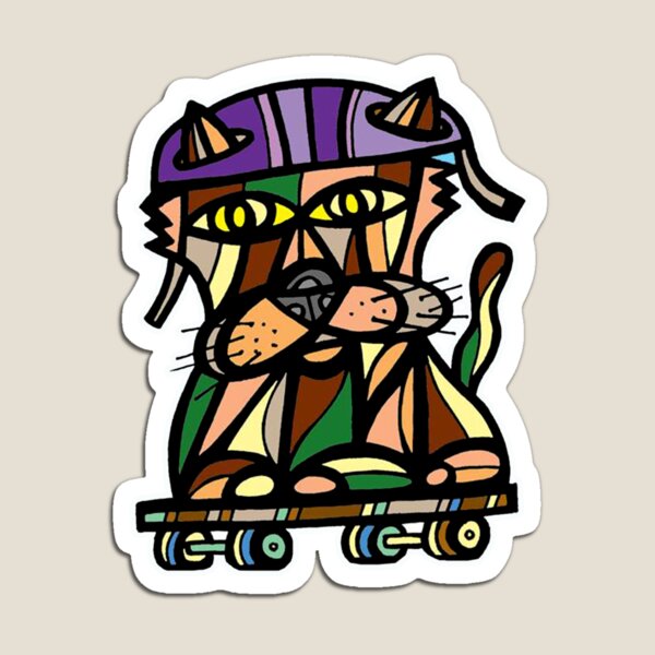 "Skater Kat" Magnet