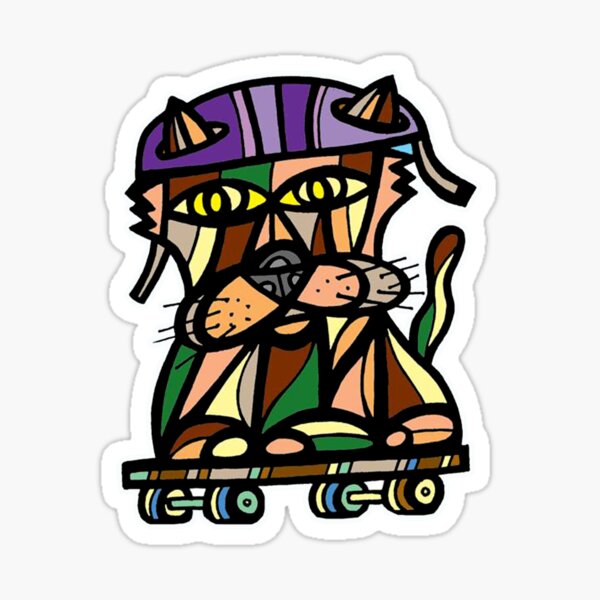 "Skater Kat" Sticker