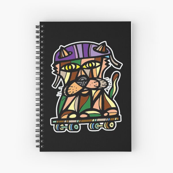 "Skater Kat" Spiral Notebook