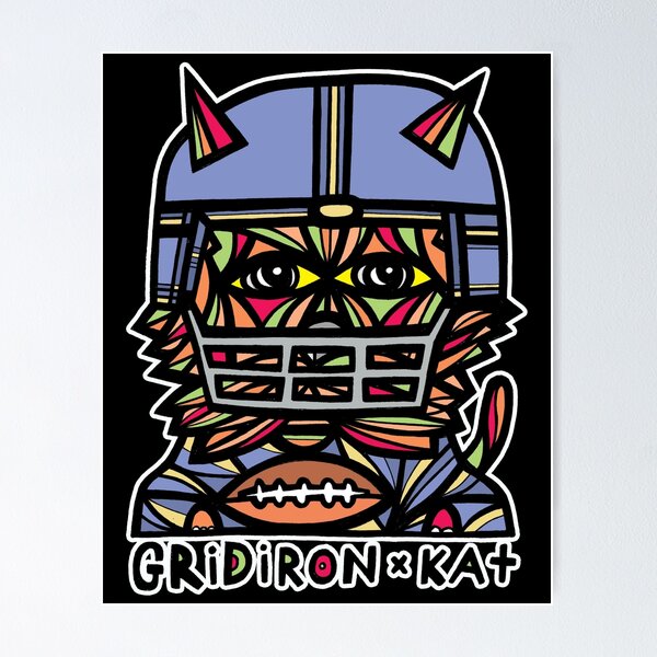 "GridIron Kat" Poster