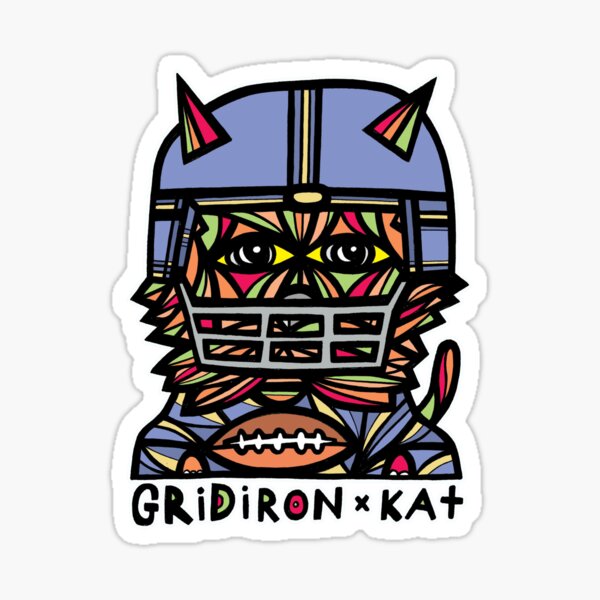 "GridIron Kat" Sticker