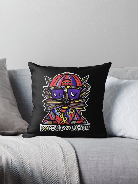 "Dope Evolution" Throw Pillow