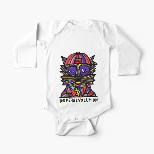 "Dope Evolution" Long Sleeve Baby One-Piece