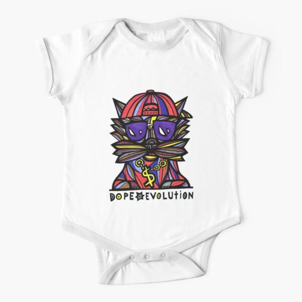 "Dope Evolution" Short Sleeve Baby One-Piece