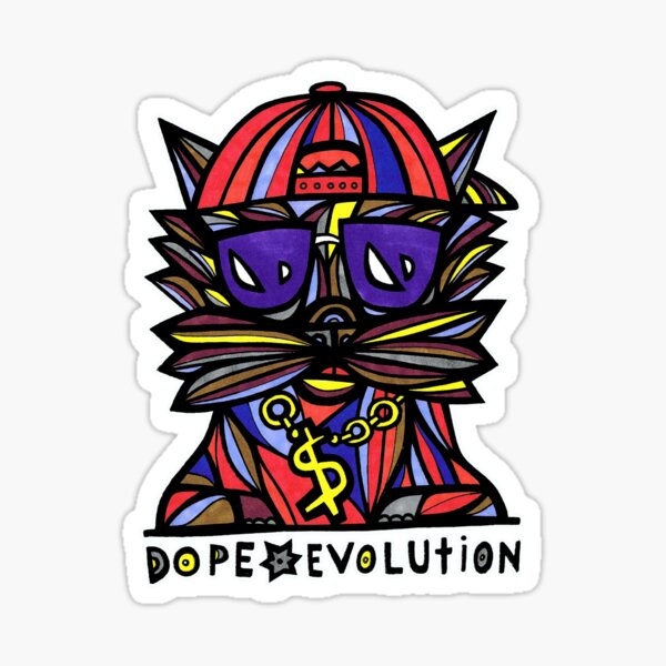 "Dope Evolution" Sticker