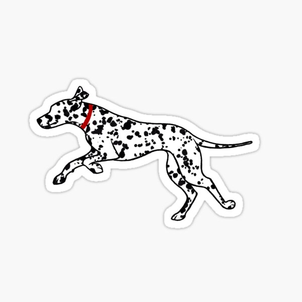 Running Dalmatian  Sticker