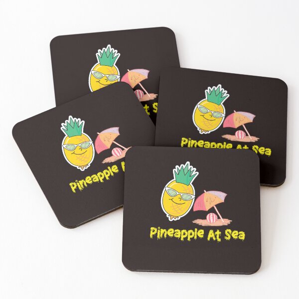 Item preview, Pineapple At Sea funny Sunglasses and umbrella designed and sold by Mood Coffee art.