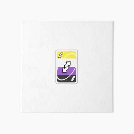 Nonbinary Enby Sticker - Non Binary Uno Reverse Card Emoji,Non