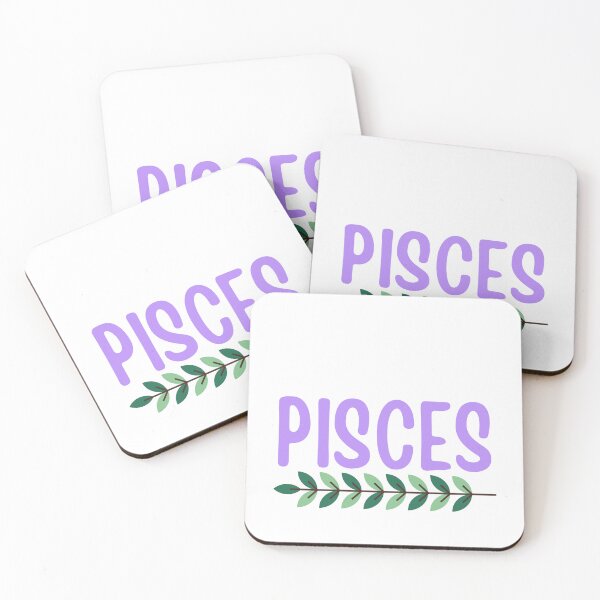 Item preview, Pisces Zodiac Sign with Leaves designed and sold by Hellofriendco.