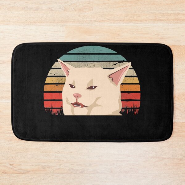 Item preview, Confused Cat Meme Retro Art designed and sold by seciliakalil.