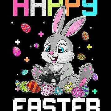 Happy Easter Bunny Egg Video Game Boys Kids Men Easter Gamer
