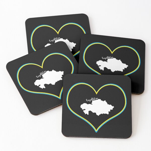 Item preview, Black Heart Kazakhstan Map designed and sold by Astralia.