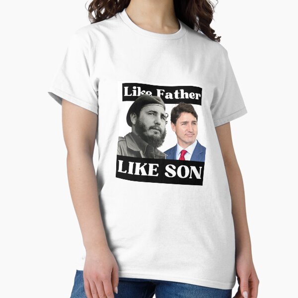 Item preview, Like Father, Like Son - Justin Trudeau and Fidel Castro designed and sold by AntiPolitical.