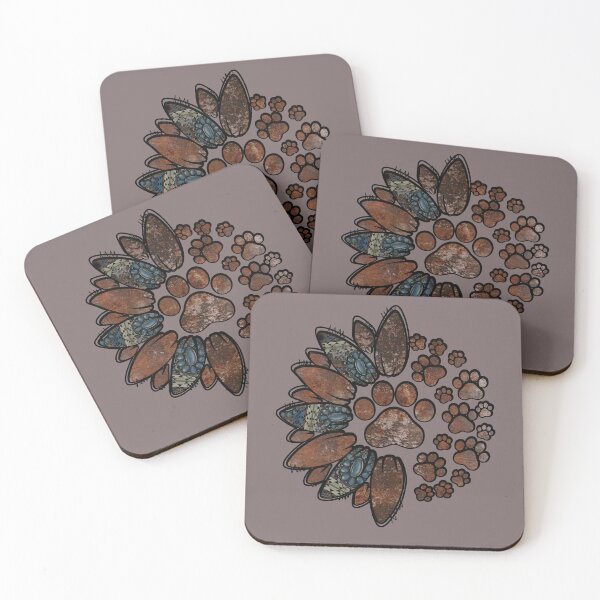 Item preview, Sunflower and Puppy Dog Paws designed and sold by Make-My-Fun.
