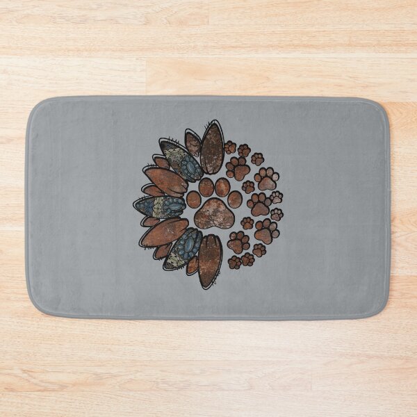 Item preview, Sunflower and Puppy Dog Paws designed and sold by Make-My-Fun.
